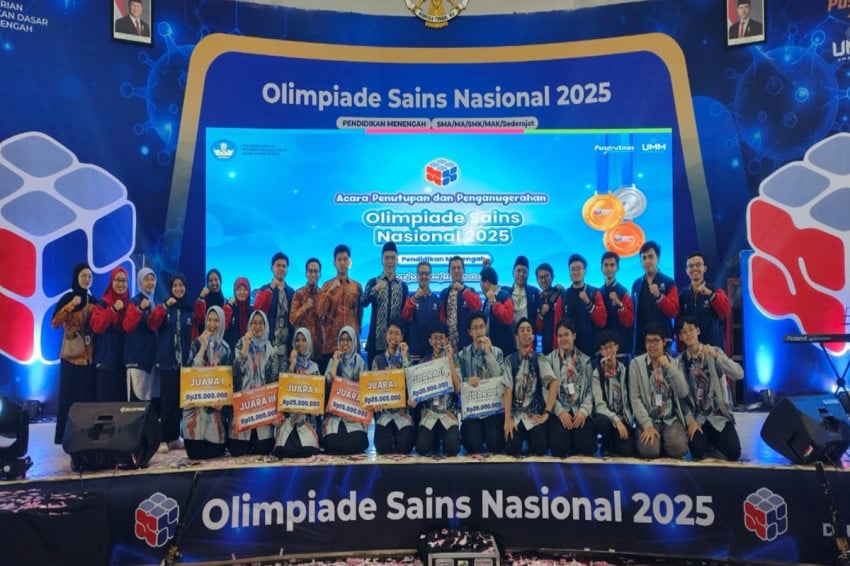 Top, MAN 2 Kota Malang Dominasi Perolehan Medali di OSN 2025